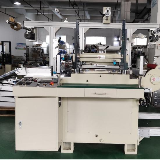 Adhesive label die cutting machine